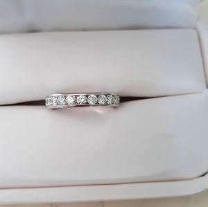 NWOT 14k White Gold .50ctw Wedding Band
